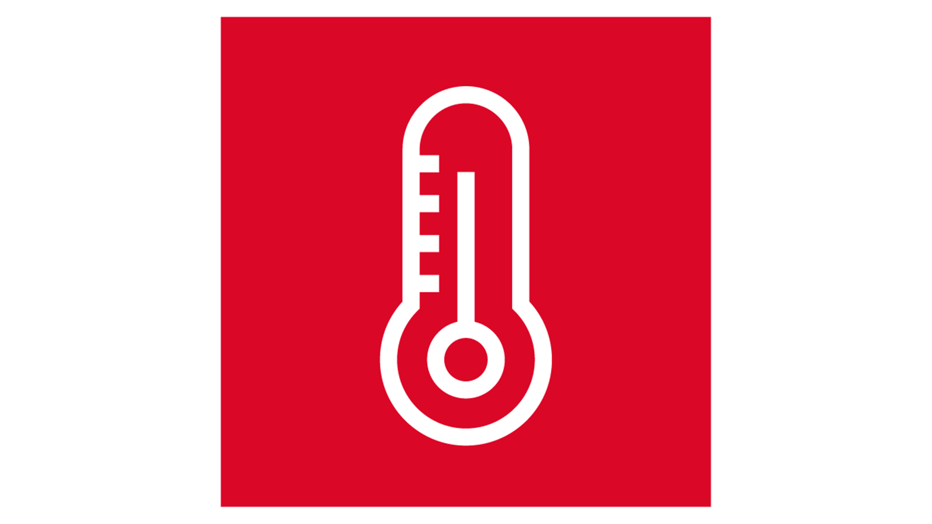 ROCKWOOL Icon mit Thermometer für den Steinwolle-Vorteil Wärmeschutz